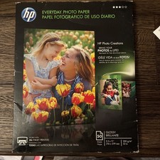 NEW HP Everyday Glossy Inkjet Photo Paper 50 Sheets 8.5" x 11" Q8723A