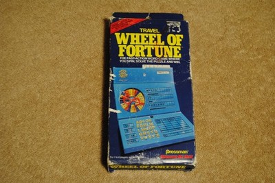 Old 1988 Wheel of Fortune Travel Game Pressman Games-To-Go Complete