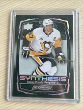 2023/24 UPPER DECK ENGRAINED SIDNEY CROSBY SYNTHESIS GrEEN PARALLEL CARD #S-34