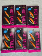 6 Packs, Hawken Simon Hot Tail #12 Glow Hot Orange Body HOT125012, NEW