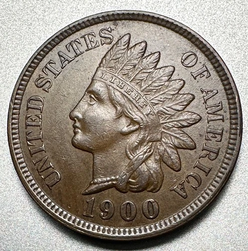 1900 INDIAN CENT   AU/UNC   #1634