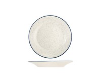 H&H 12 Obstteller Milos Aus Steinzeug Elfenbein Blau 19 Cm