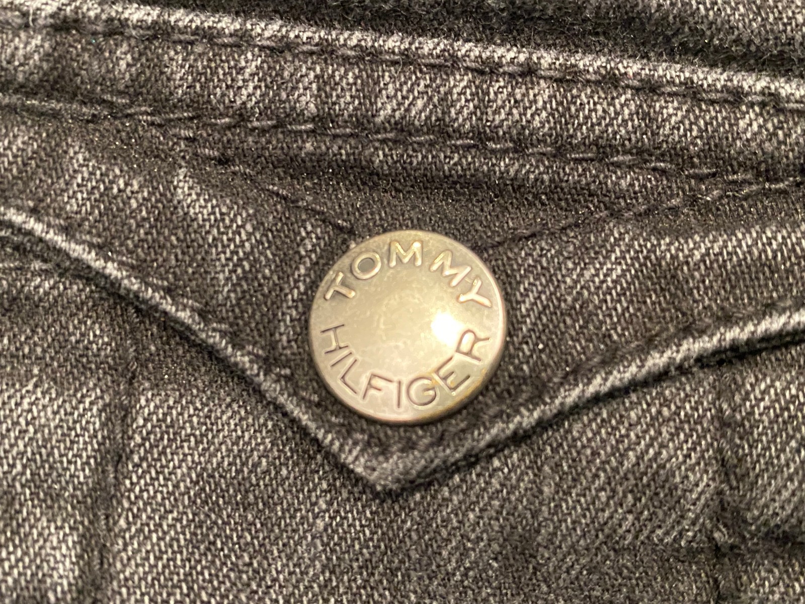 Vintage 2004 Tommy Hilfiger Womens Black Wash POE-VIT Hipster Boot Jeans Size 10 thumbnail 12