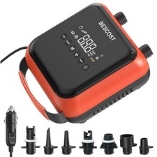 Image of 20PSI Paddle Board Electric Pump 12V Dual Stage SUP Pump & Deflator 300L/min