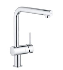 GROHE Minta - Chrome Pull Out Kitchen Sink Mixer Tap