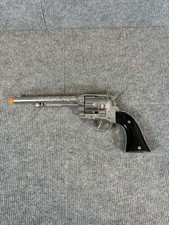 Vintage Hubley Ric-O-Shay .45 Cap Gun - Silver Engraved - Untested