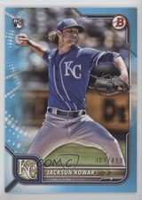 2022 Bowman Sky Blue Border 309/499 Jackson Kowar #40 09wc