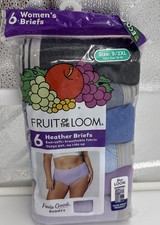 Fruit Of The Loom Assorted Heather Briefs 6 Pack Size 9 2XL