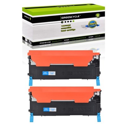 2PK Cyan CLT-409S TONER fit for Samsung Color CLP-315W 3175FW CLP-310 CLP-310n