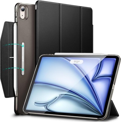 ESR Hülle für iPad Air 11 Zoll Case 2025/2024 Slim Trifold Smart Stand Schwarz