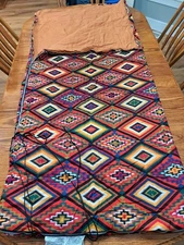 Vtg Aztec Pattern Southwest Sears Roebuck Co Sleeping Bag