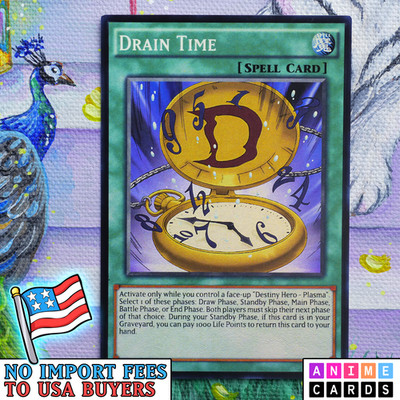 Drain Time ANIME EFFECT HOLO card