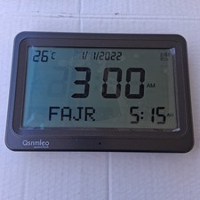 Azan Clock Qsnmieo Model QS-128 Digital 8 Azan Prayer Sounds Islamic Wall