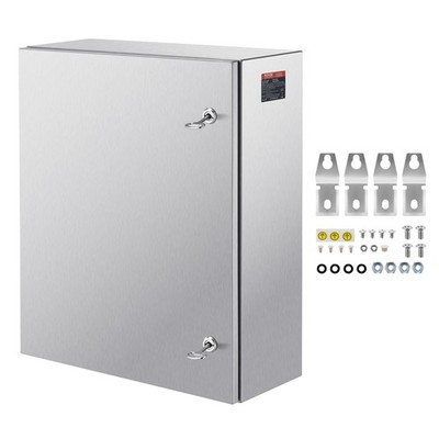 24'' x 20'' x 8'' Stainless Steel Electrical Enclosure IP66 Wall Mount Box