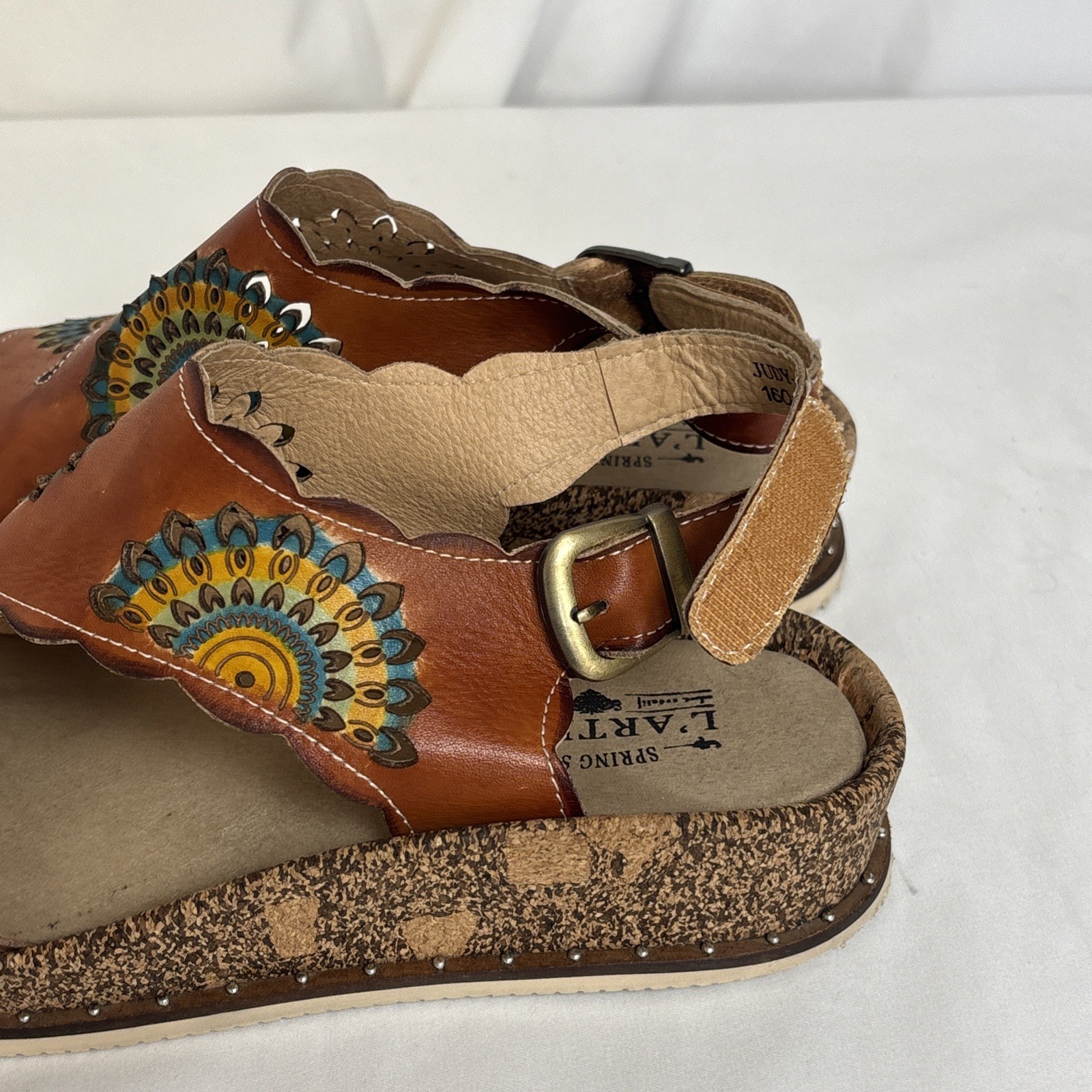 L'Artiste By Spring Step Judy Platform Sandals Beaded EU 40 US 9