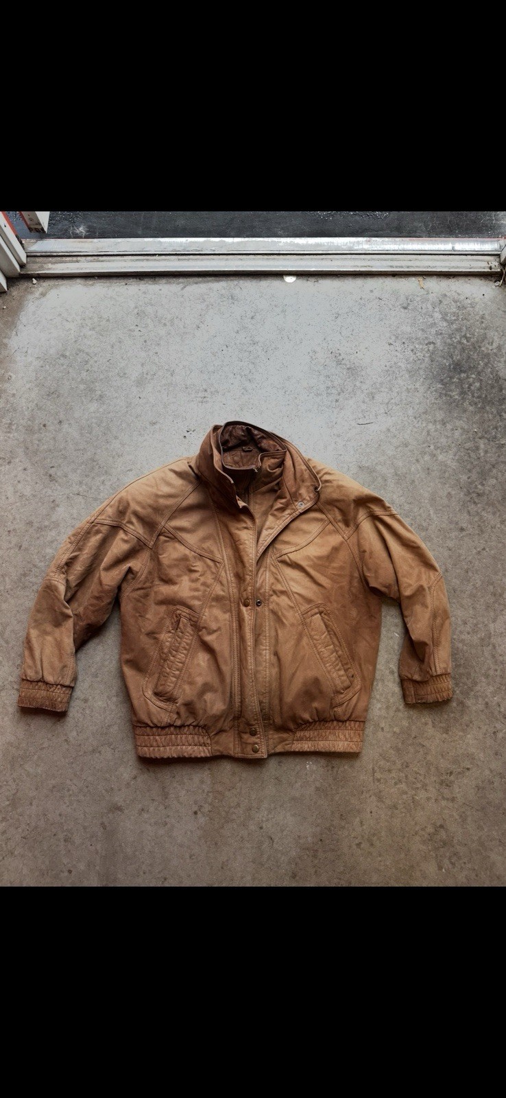 Vintage Adventure Bound Wilsons Leather Jacket Brown M-L