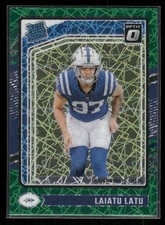 2024 Donruss Optic #267 Laiatu Latu Green Velocity