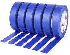 Jialai Home 6 Rolls Painters Tape 1 Inch Bulk 0.94 Inches X 60 Yards Blue Jialai Home 6 Rolls Painters Tape 1 Inch Bulk 0.94 Inches X 60 Yards Blue