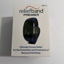 Relief Band Premier Motion Sickness/Nausea Wristband Wearable Device BLUE NIB