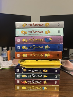 #ad The Simpsons DVD Box Set Seasons 1 10 All Complete With Booklets Good Shape $119.99