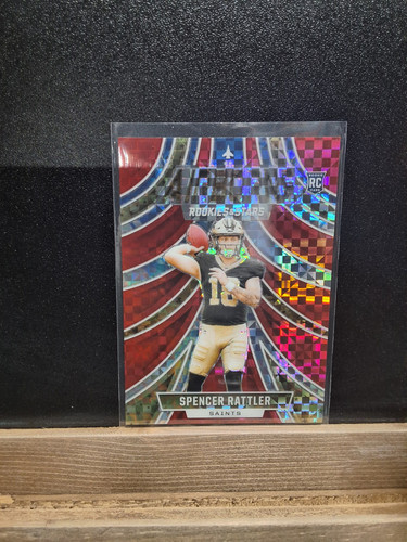 2024 Rookies And Stars RC Airborne Red Plaid prizm Spencer Rattler Saints #A-SRR