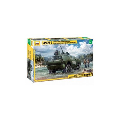 Modell Gepanzert Sowjet Armored Reconnaissance Fahrzeug Bdrm-2 ZVEZDA 3638 1:3