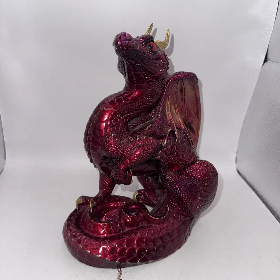 Windstone Ediciones Pena Dragón Rojo Rubí Rascador Dragón De Colección 2000 con Etiquetas Foto 2 de 4