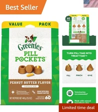 60 Count Large Peanut Butter Pill Pockets - Tasty Treats for Easy Medication