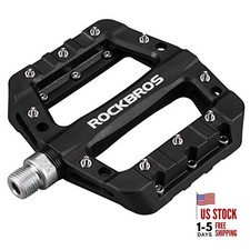 MTB Pedals Mountain Bike Pedals Lightweight Nylon Fiber Bicycle Platform Black