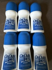  6 Avon On Duty Sport 24 Hr Roll-On Antiperspirant Deodorant 2.6 fl oz 6-Pack 