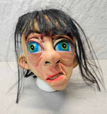 Paper Magic Group Vtg Halloween Mask Hobo Mad Monk Friar Hair-Larious Hooligans