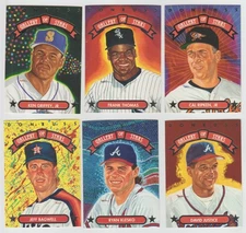 1992 Triple Play Baseball GALLERY OF STARS 6-Card Lot RIPKEN Griffey THOMAS Bags