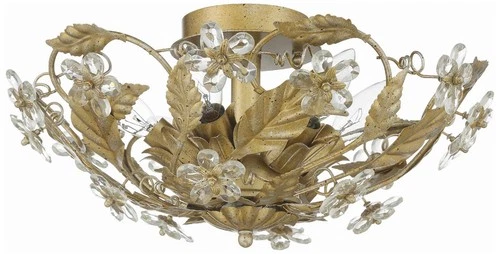 Crystorama Paris Market 16" Wide Gold Leaf 6-Light Ceiling Light - Picture 6 of 10
