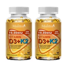 Vitamin D3 K2 - 10000 IU - Immune & metabolism support - Bone Joint Health
