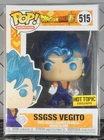 SSGSS VEGITO EXCLUSIVE Hot Topic Funko Pop! 515 w/Protector Dragonball Super Z