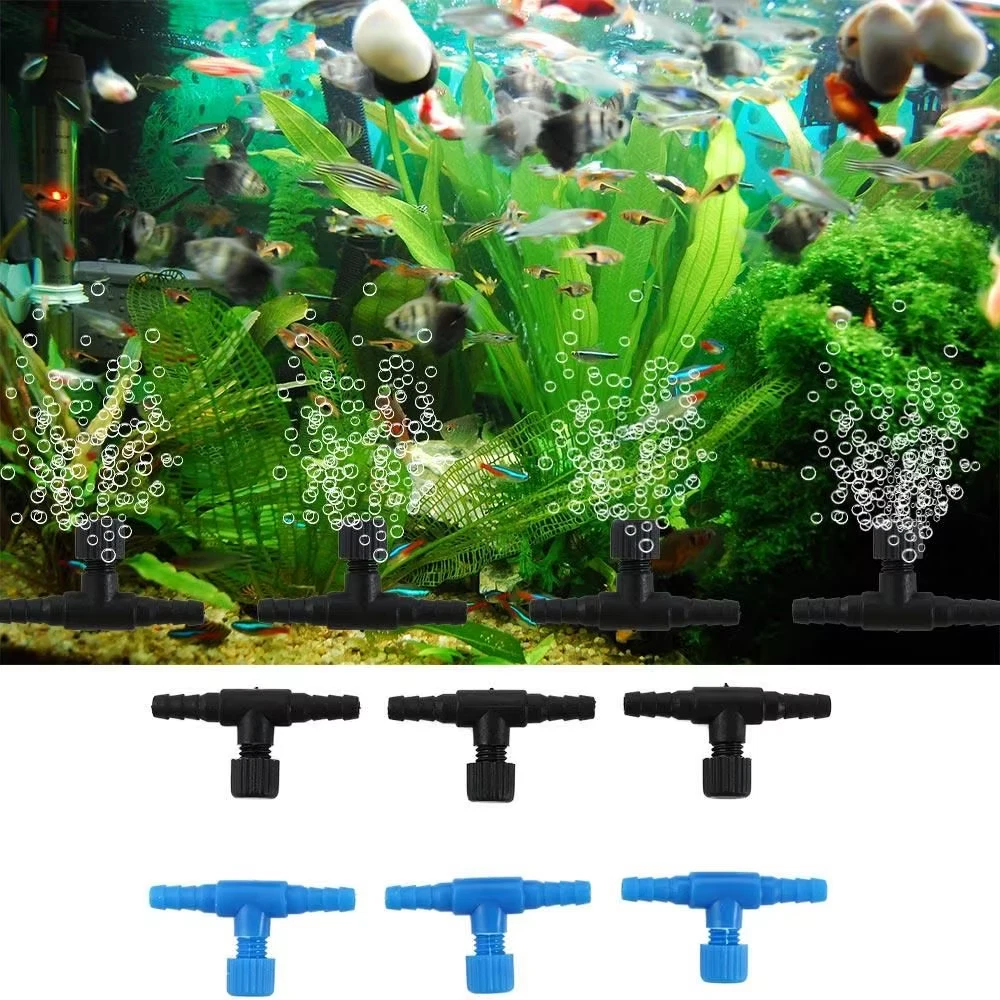 10Pcs Fish Tank Air Line Flow Control Regulator Valve Aquarium for 4/6Mm Airline