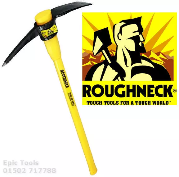 ROUGHNECK 5LB Mattock Pick Axe Head WIth Fibreglass Soft Grip Handle ROU64152