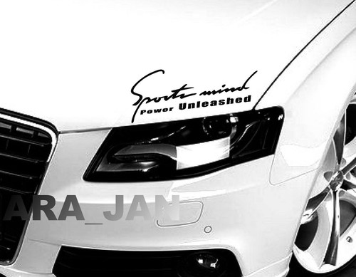 Sports mind UNLEASHED Decal Sticker sport car racing hood logo auto performance - Picture 5 of 8