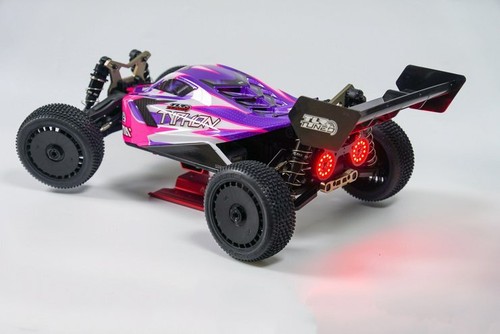 JUEGO FOCOS TRASEROS LED NYLON ARA320526 PARA BUGGY 1/8 RC ARRMA TYPHON 6S BLX - Imagen 4 de 5