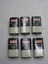 6 x vintage P.R. MALLORY M-215 22 1/2 Volts ELECTRONIC BATTERY batteries lot