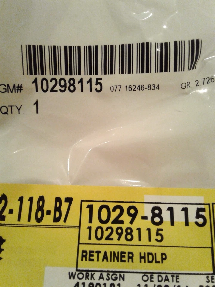 CHEVROLET IMPALA MONTE CARLO LUMINA FARO LÁMPARA RETENEDOR CLIP 10298115 Foto 3 de 3