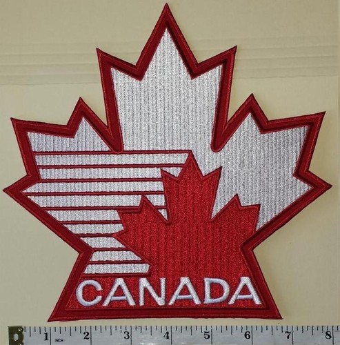 1 TEAM CANADA IIHF WORLD JUNIORENMEISTERSCHAFT 8" HOCKEY ROT EMBLEM WAPPEN AUFNÄHER