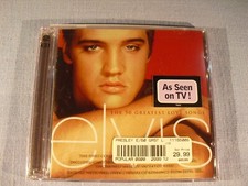 New & Sealed Elvis Presley - The 50 Greatest Love Songs CD w/ hype sticker 2 CDs