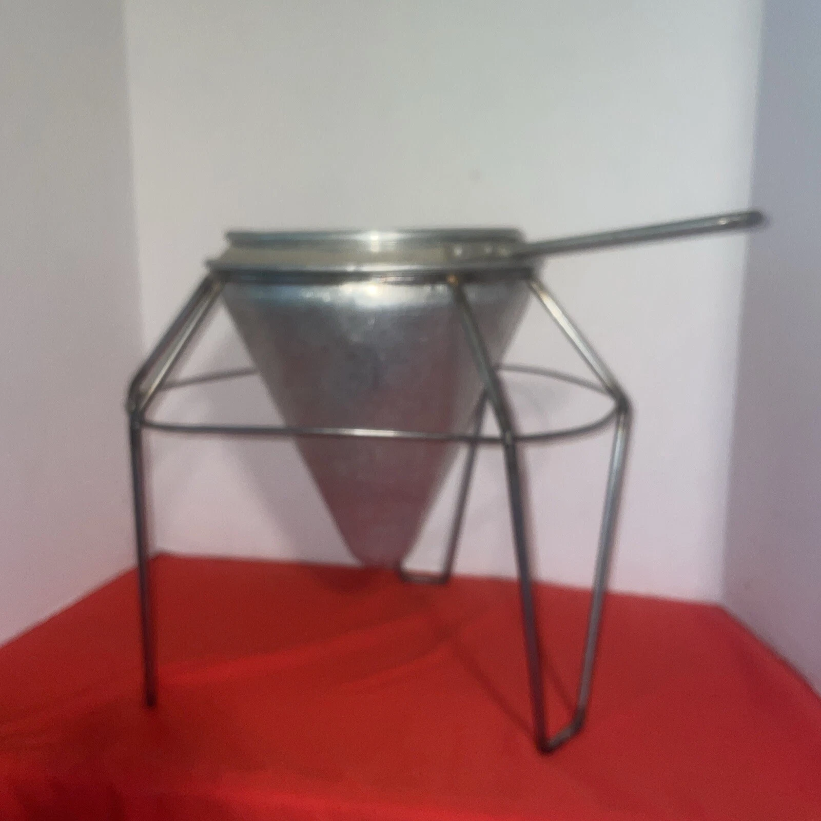 Vintage Collander with Metal Stand- Estate Find