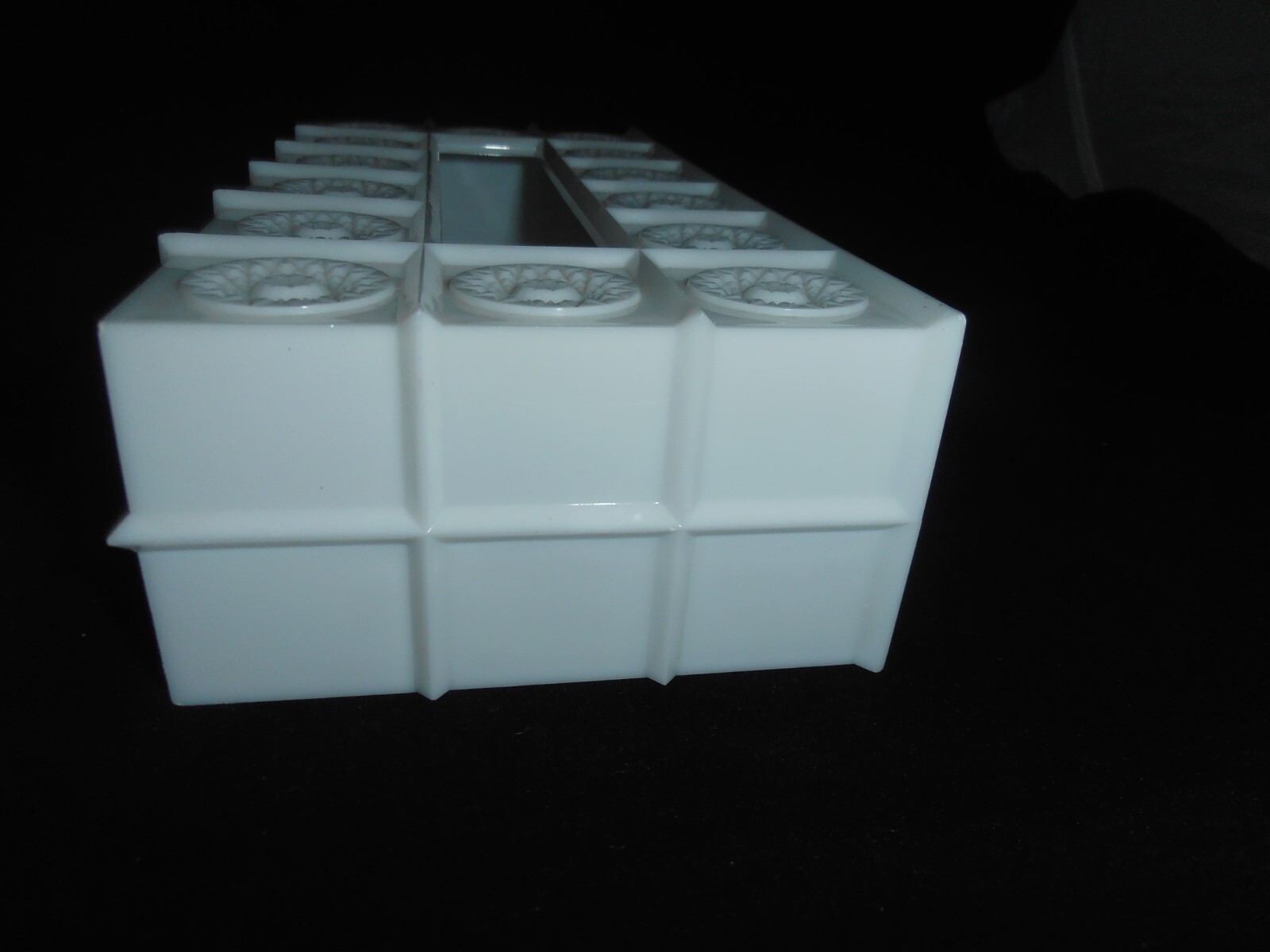 Vintage Mid Century white Plastic Tissue Box Cover eBay