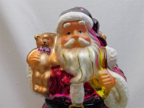 Thomas Pacconi Classics Christmas Hand Blown Glass Santa Claus 14" & Kids MIB - Picture 3 of 23