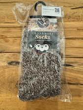 Jacob Sheep Connemara socks Brown Irish Wool Socks Sz M Brand New