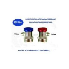 INNESTI RAPIDI ALTA BASSA PRESSIONE CLIMATIZZATORE AUTO GAS R134A