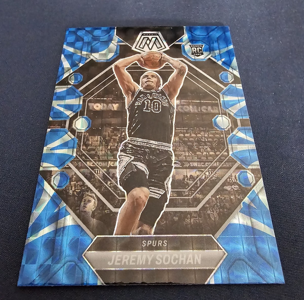 2022-23 Panini Mosiac Jeremy Sochan Reactive Blue Prizm Rookie RC