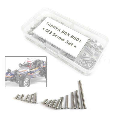 1 Set Stainless Steel M3 Hex Screws Kits For Tamiya BB01 BBX BB-01 1/10 RC Car